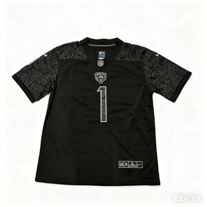 Nike Justin Fields #1 Black Chicago Bears Limited Jersey